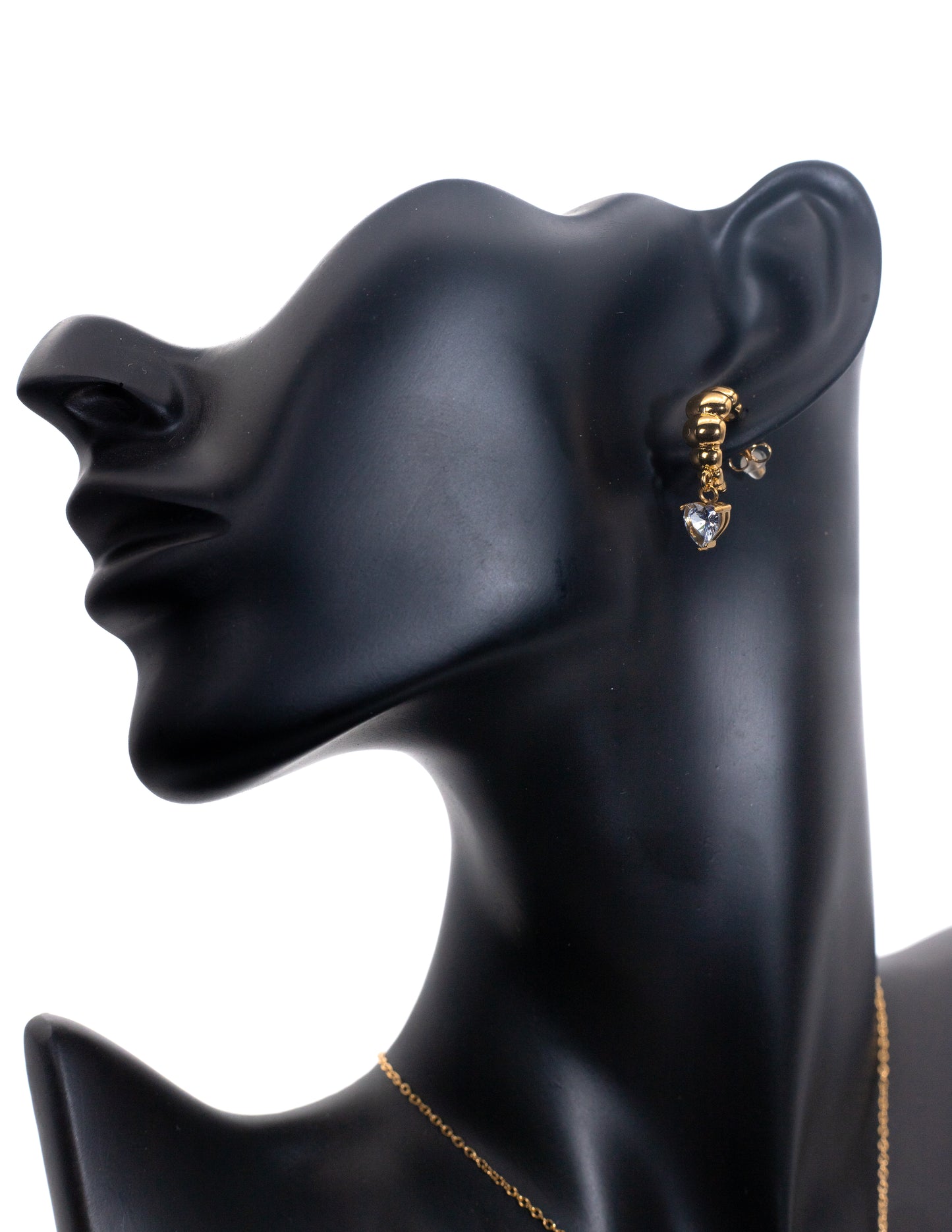 Golden Semi-Circle Crystal Bead Tops