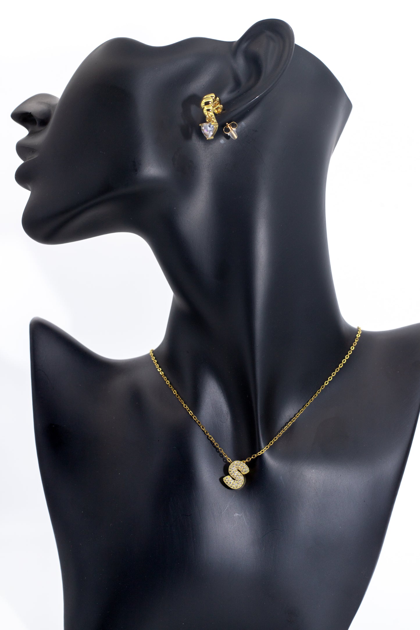 Golden Semi-Circle Crystal Bead Tops