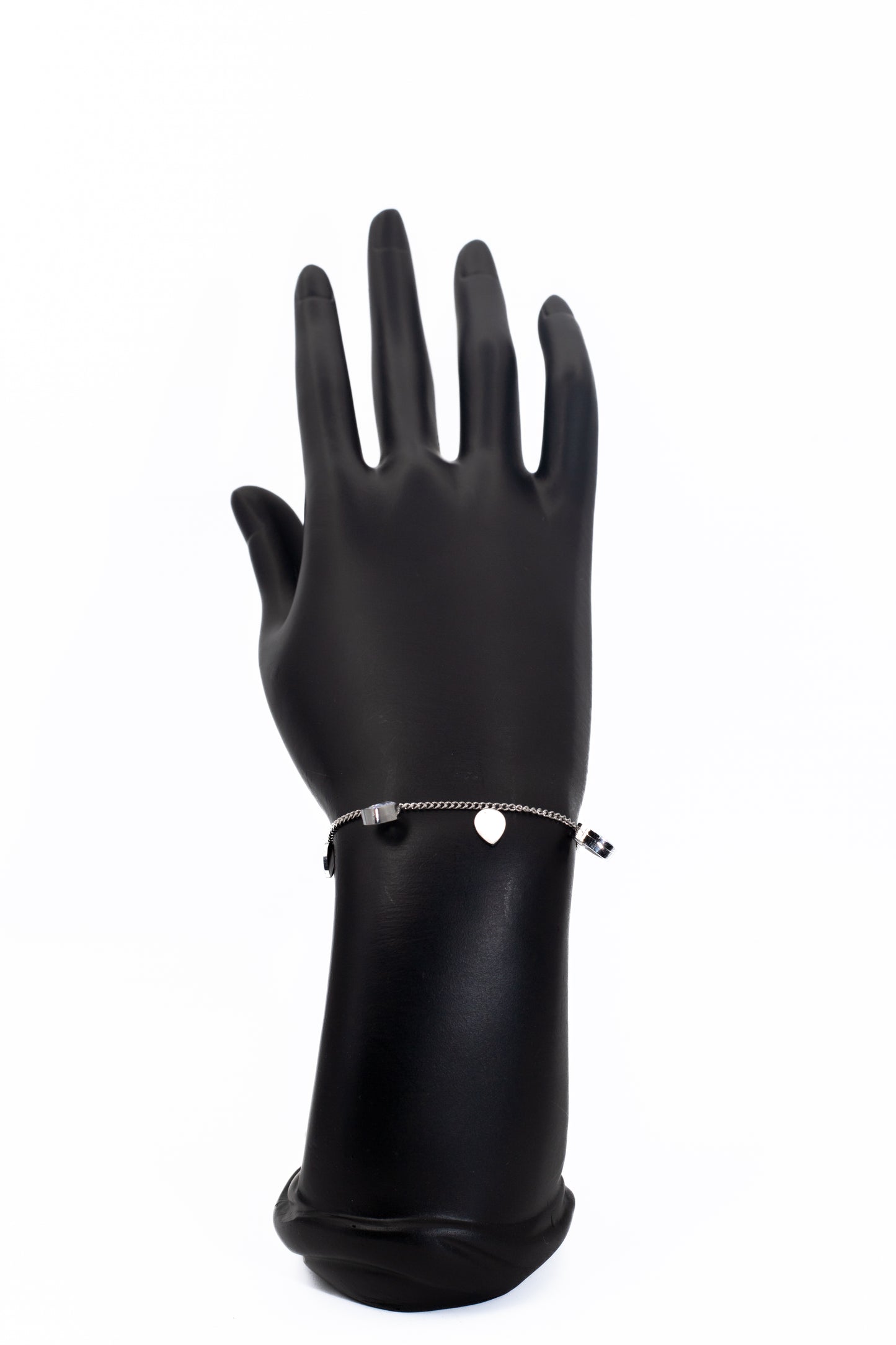 Silver Bracelet with Leafy Pallets