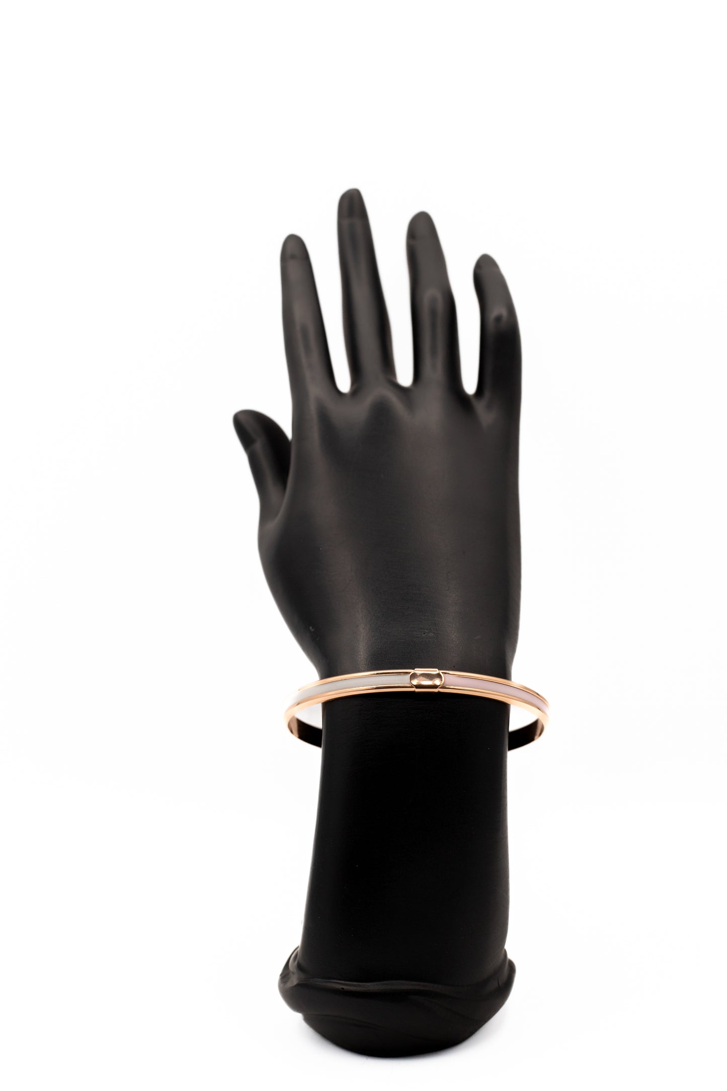 Korean Minimalist Opalescent Bangle (Luxury Golden Cuff)