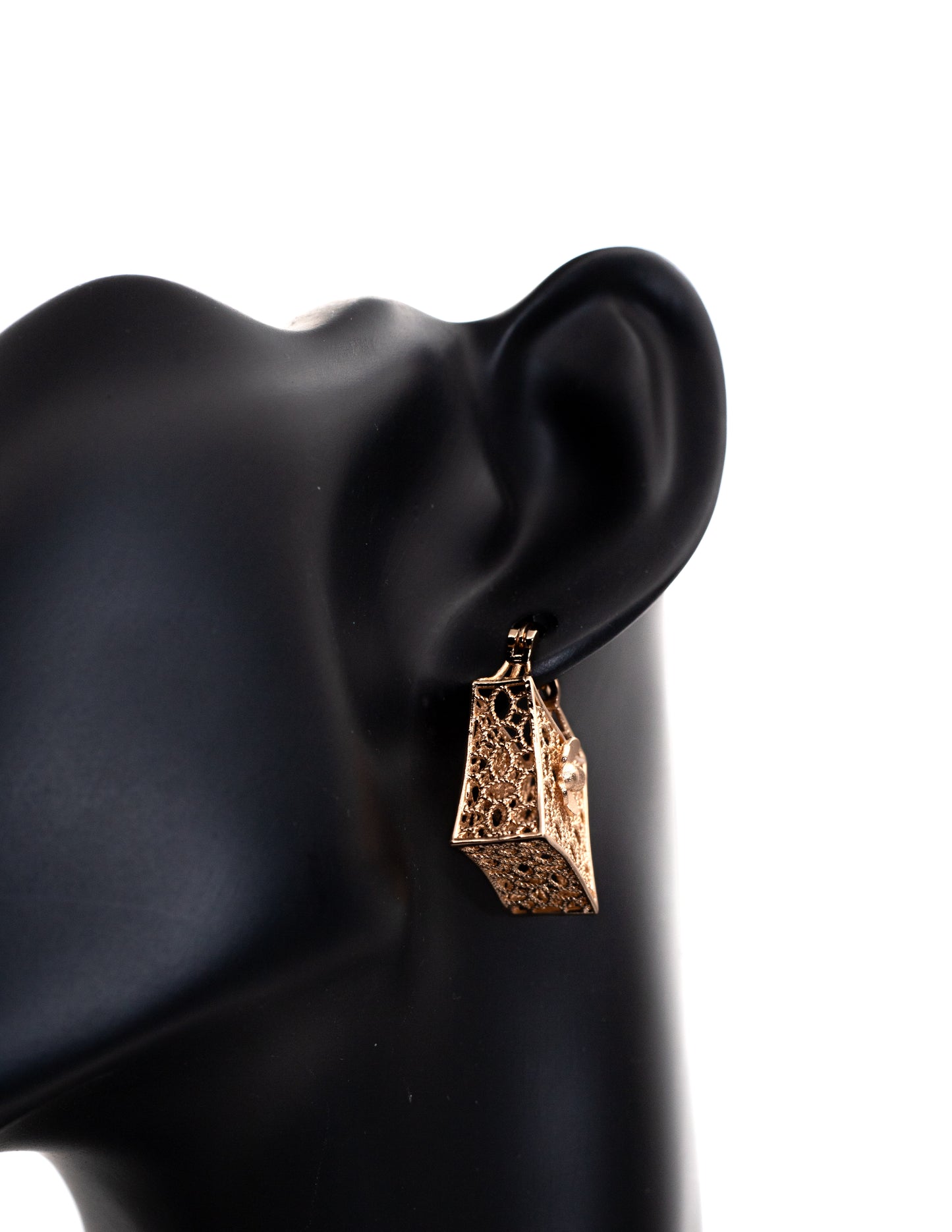 Luxury Golden Geometric Filigree Drop Tops (Architectural Charm)