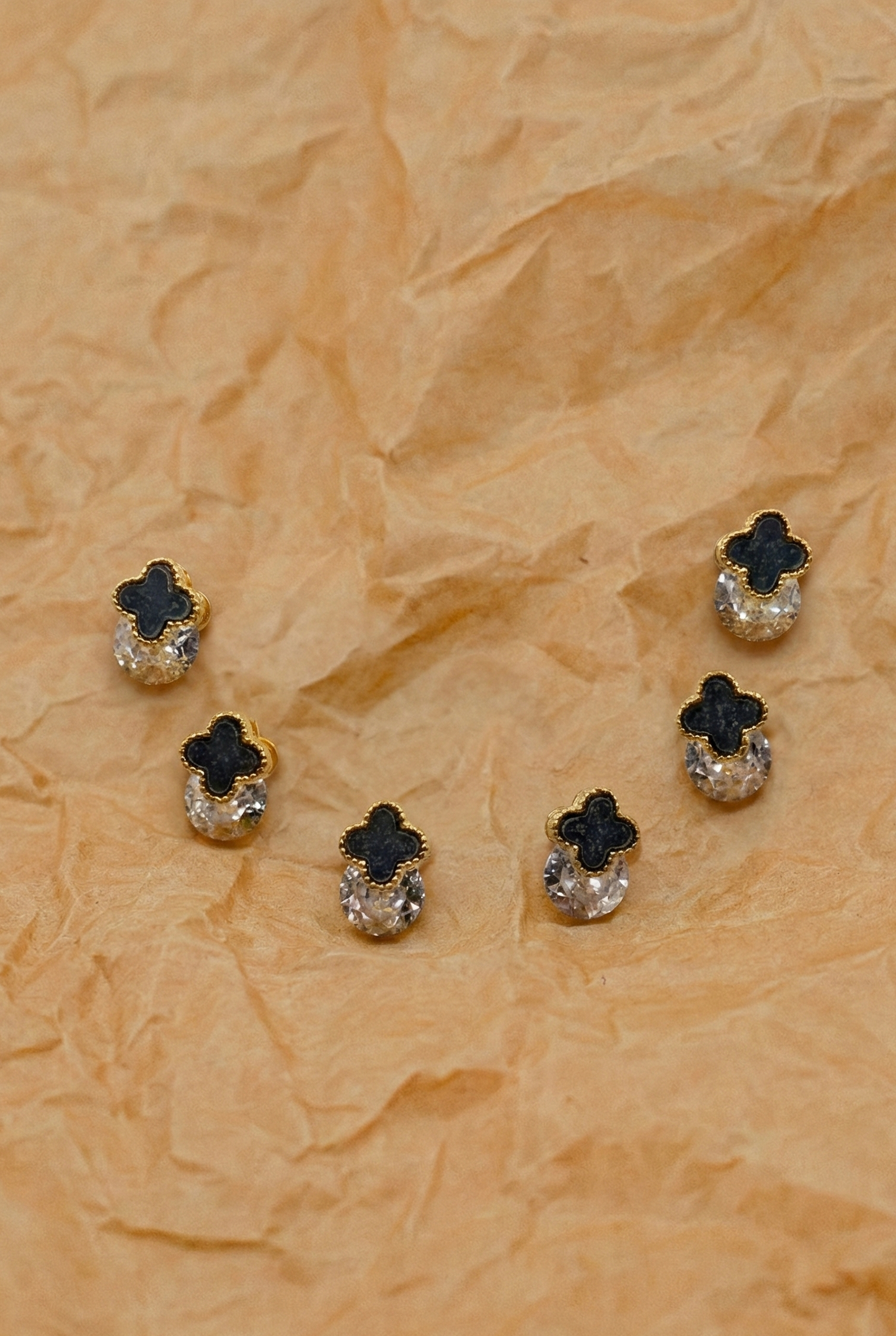 Black & White Minimalist Bar Stud Tops