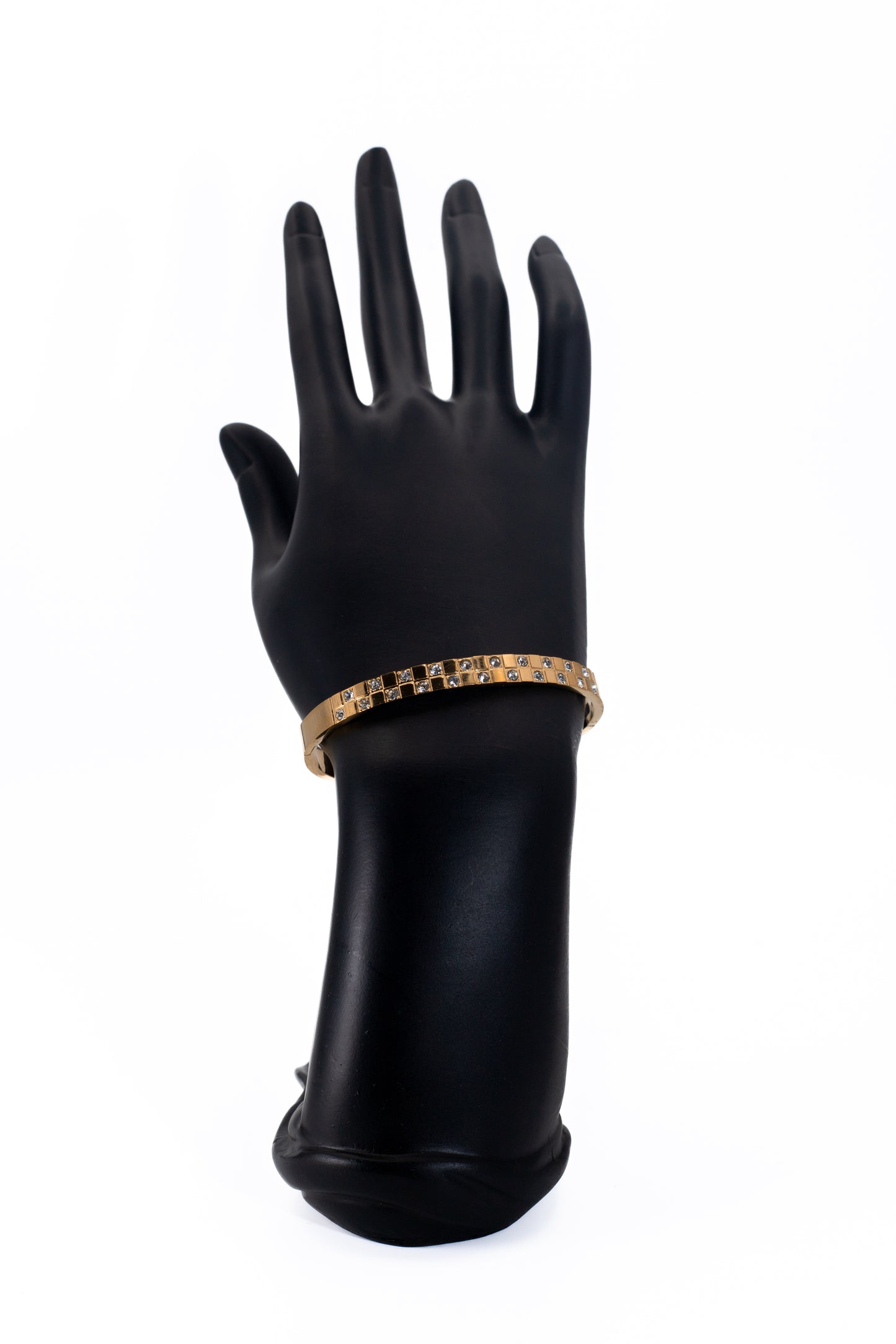 Golden Crystal Bead Bracelet