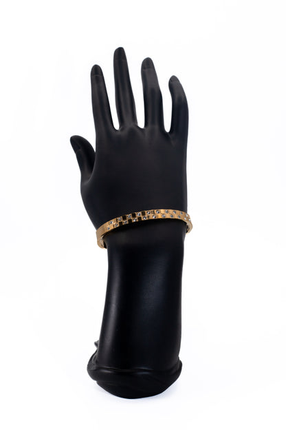 Golden Crystal Bead Bracelet