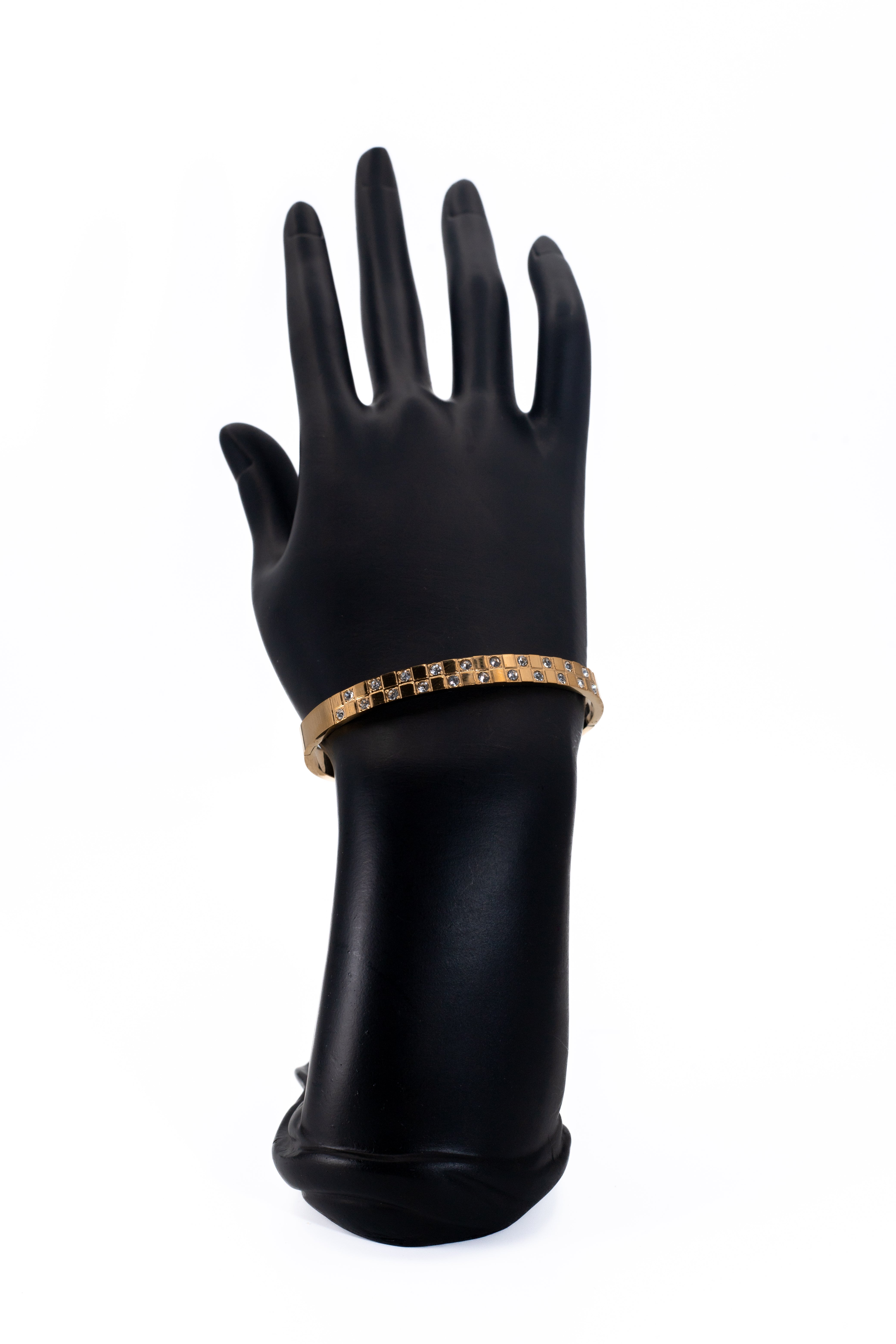 Golden Crystal Bead Bracelet