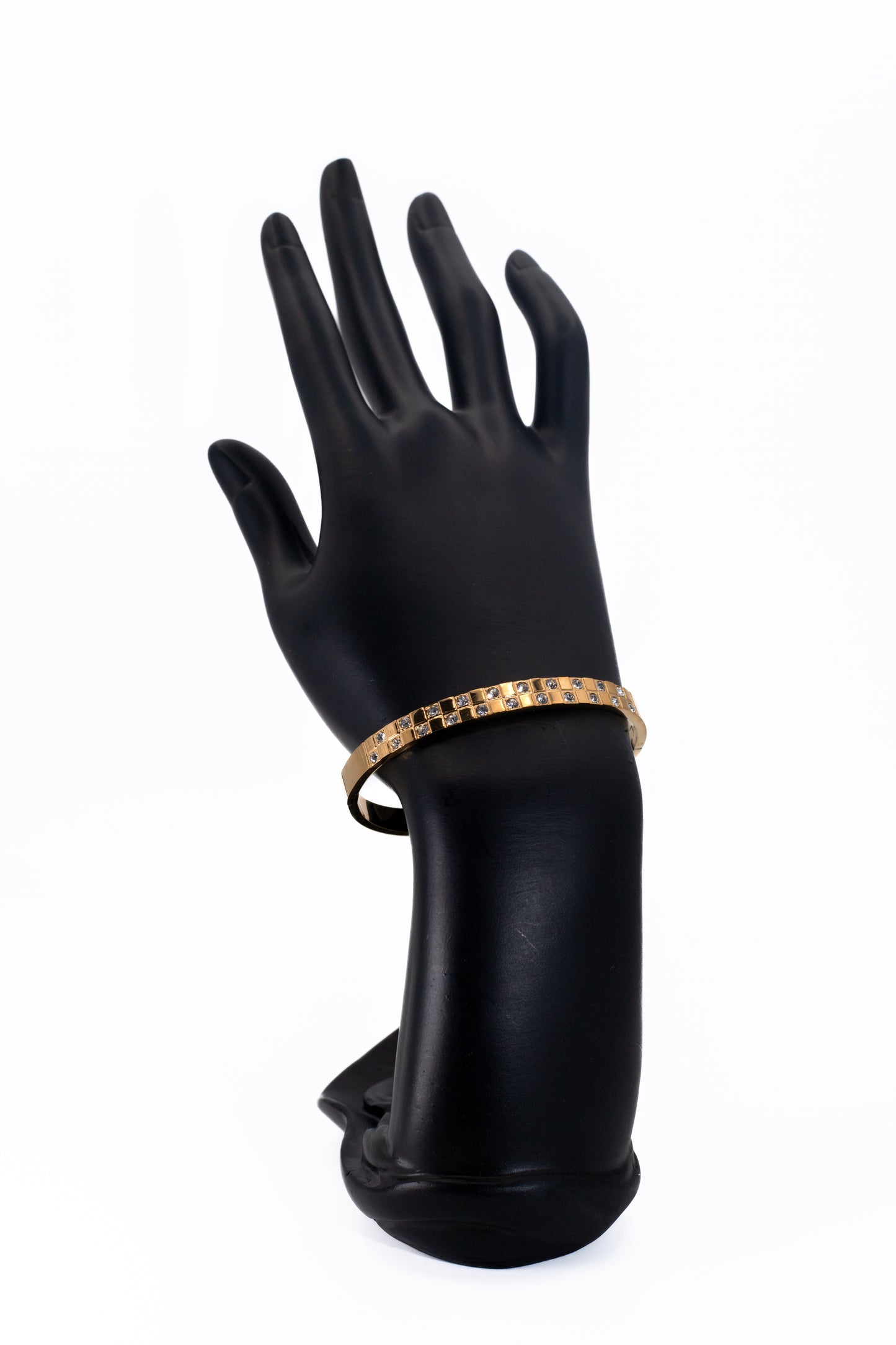 Golden Crystal Bead Bracelet
