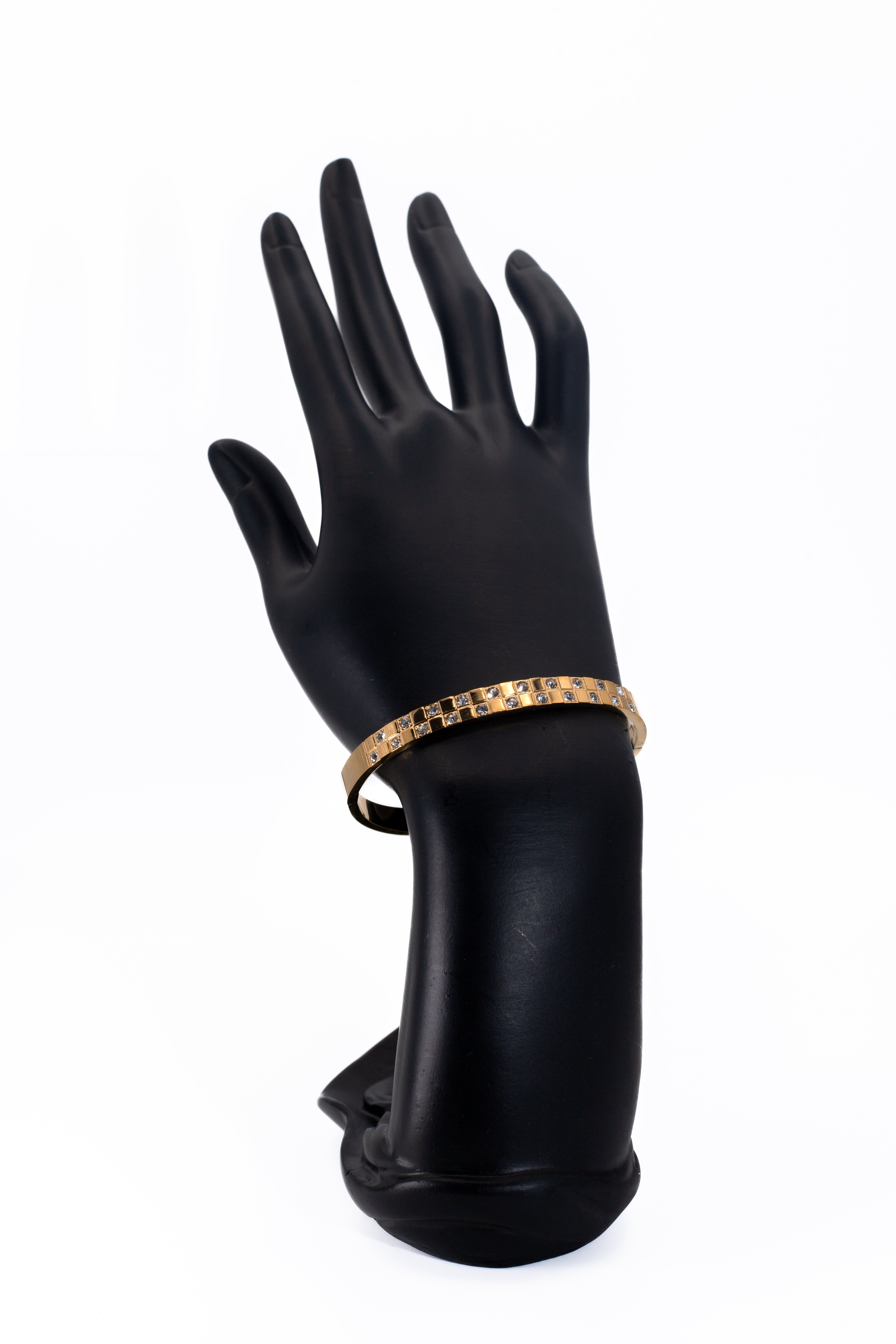 Golden Crystal Bead Bracelet