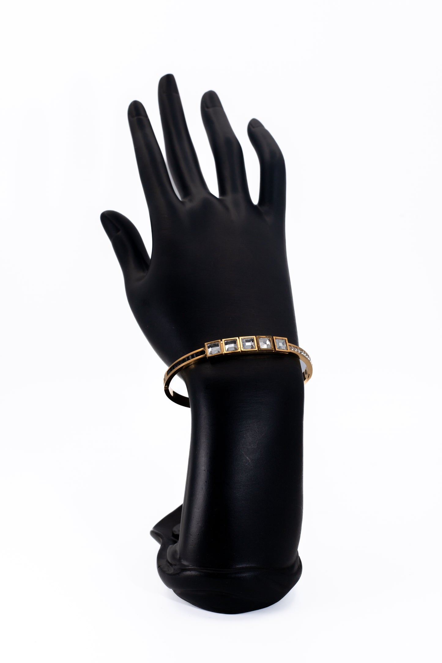 Golden Bold Crystal Bracelet