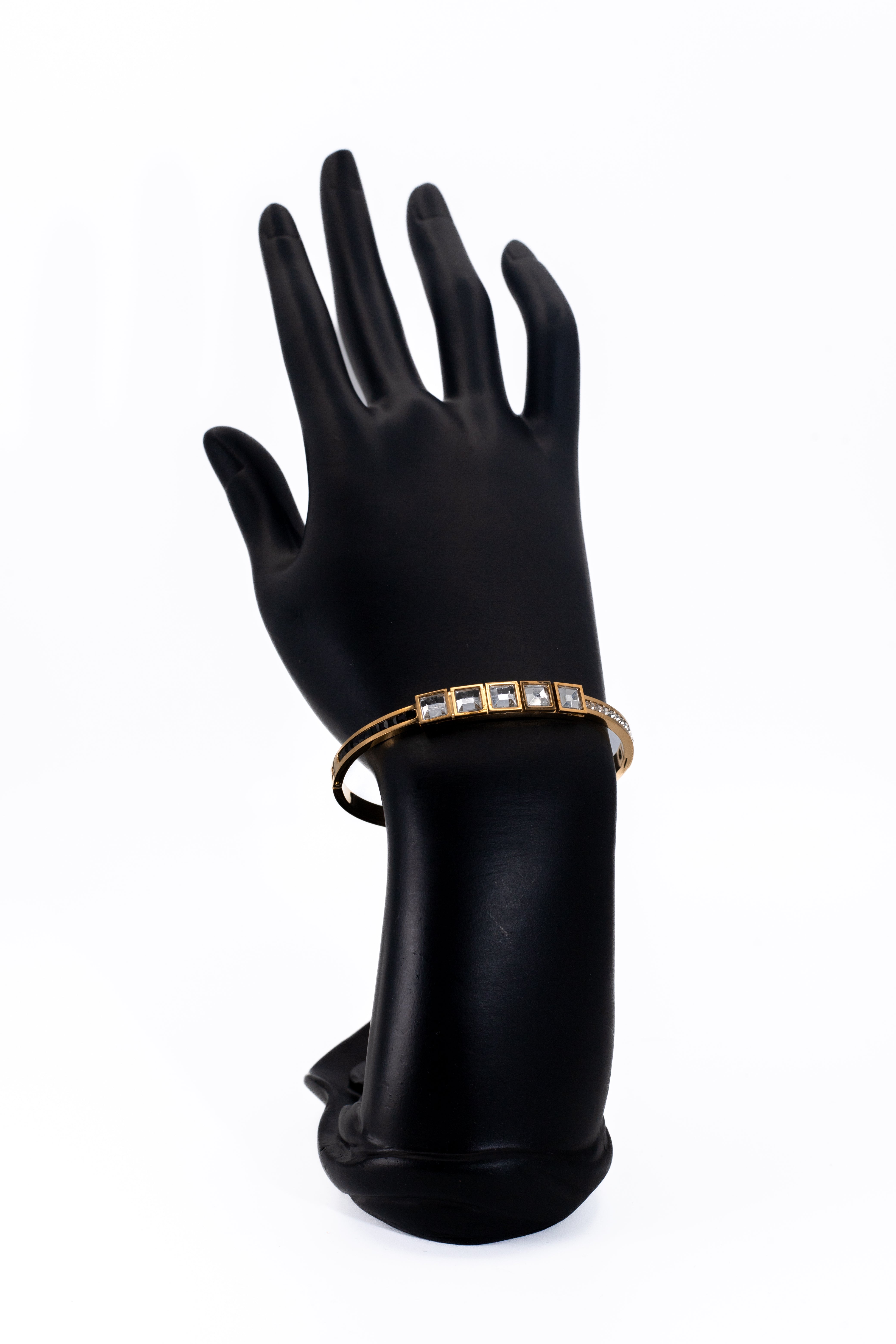 Golden Bold Crystal Bracelet