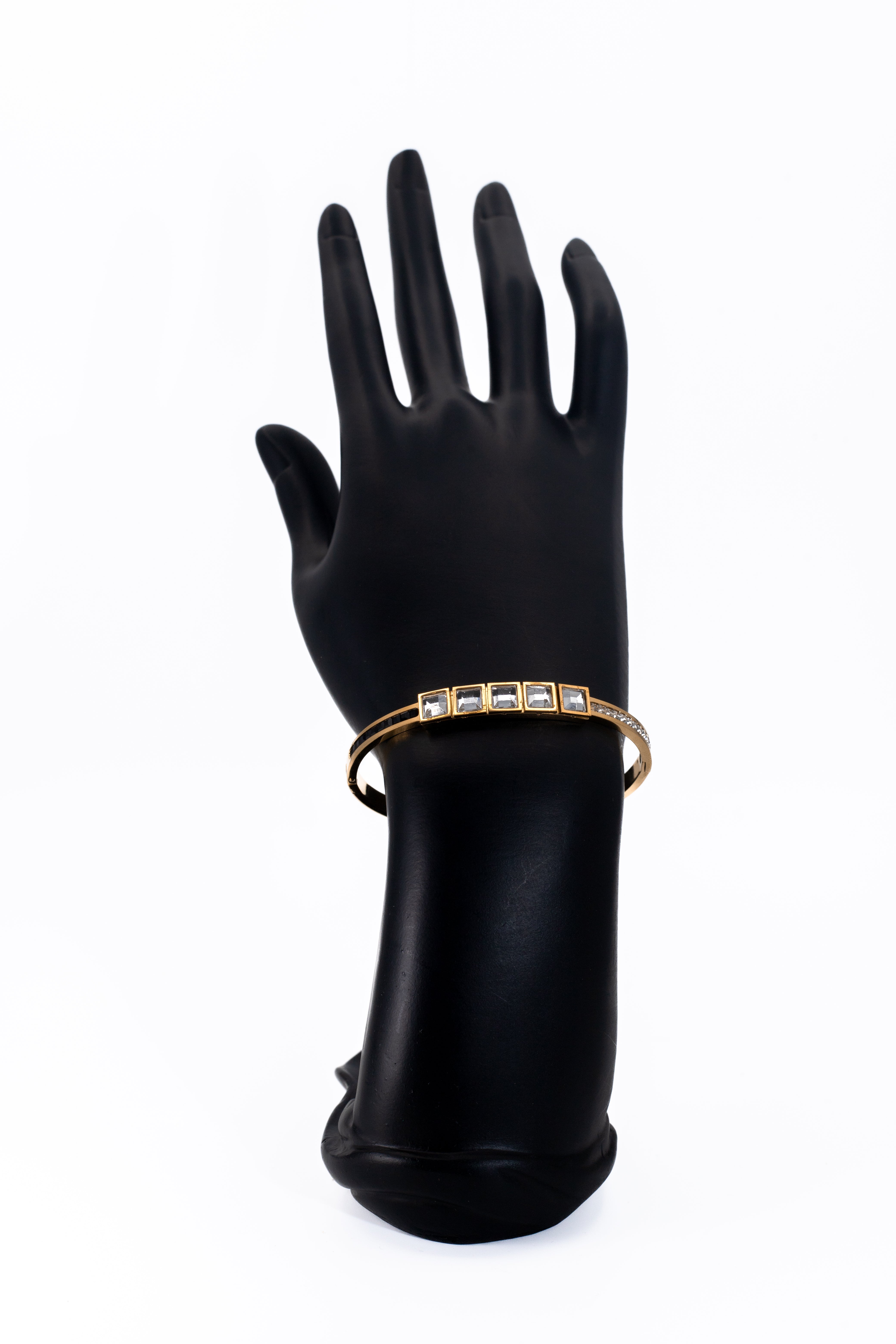 Golden Bold Crystal Bracelet