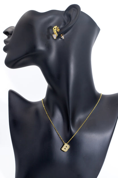 A to Z Golden Mini Chain Necklace