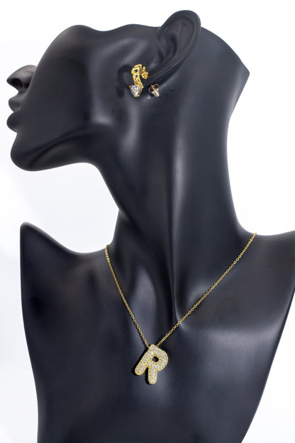 A to Z Golden Mega Chain Necklace