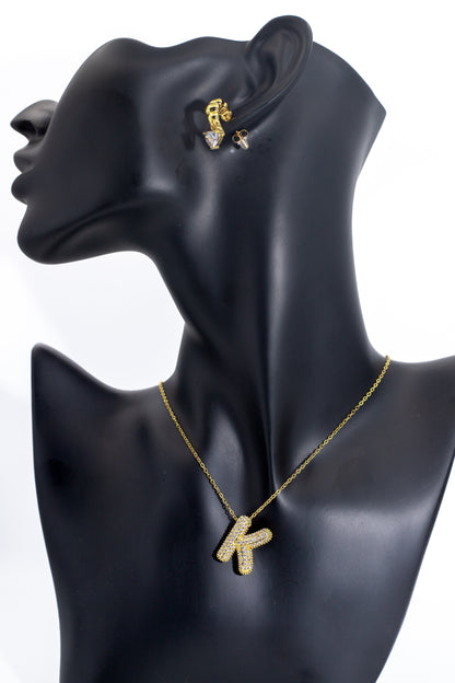A to Z Golden Mega Chain Necklace