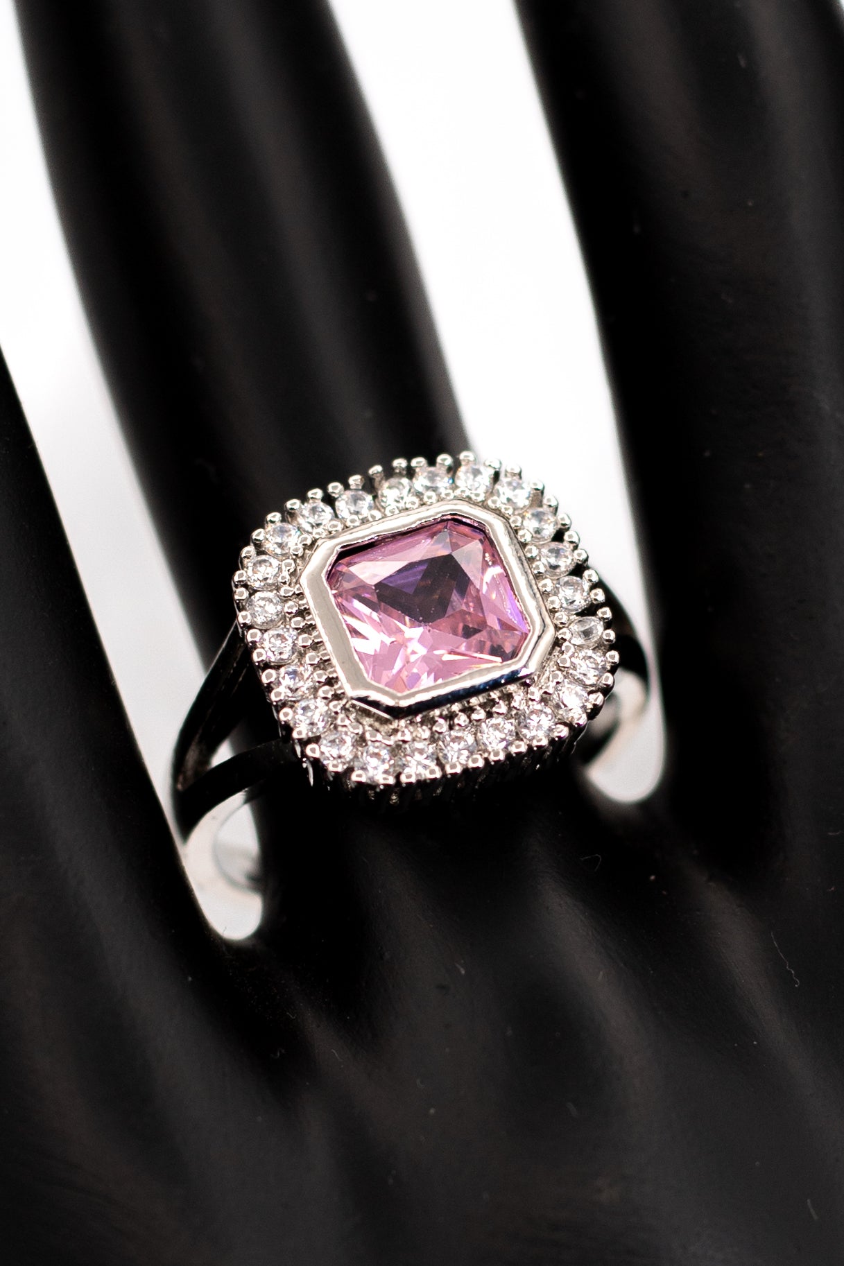 Silver Celestial Bloom Ring (Adjustable)