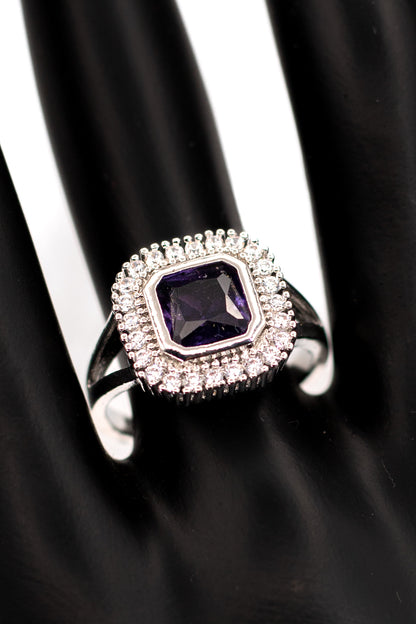 Silver Celestial Bloom Ring (Adjustable)