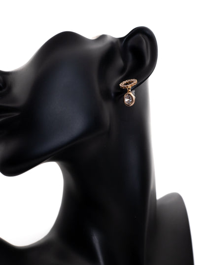 Golden Crystal Halo Drop Tops (Dainty Luxury)