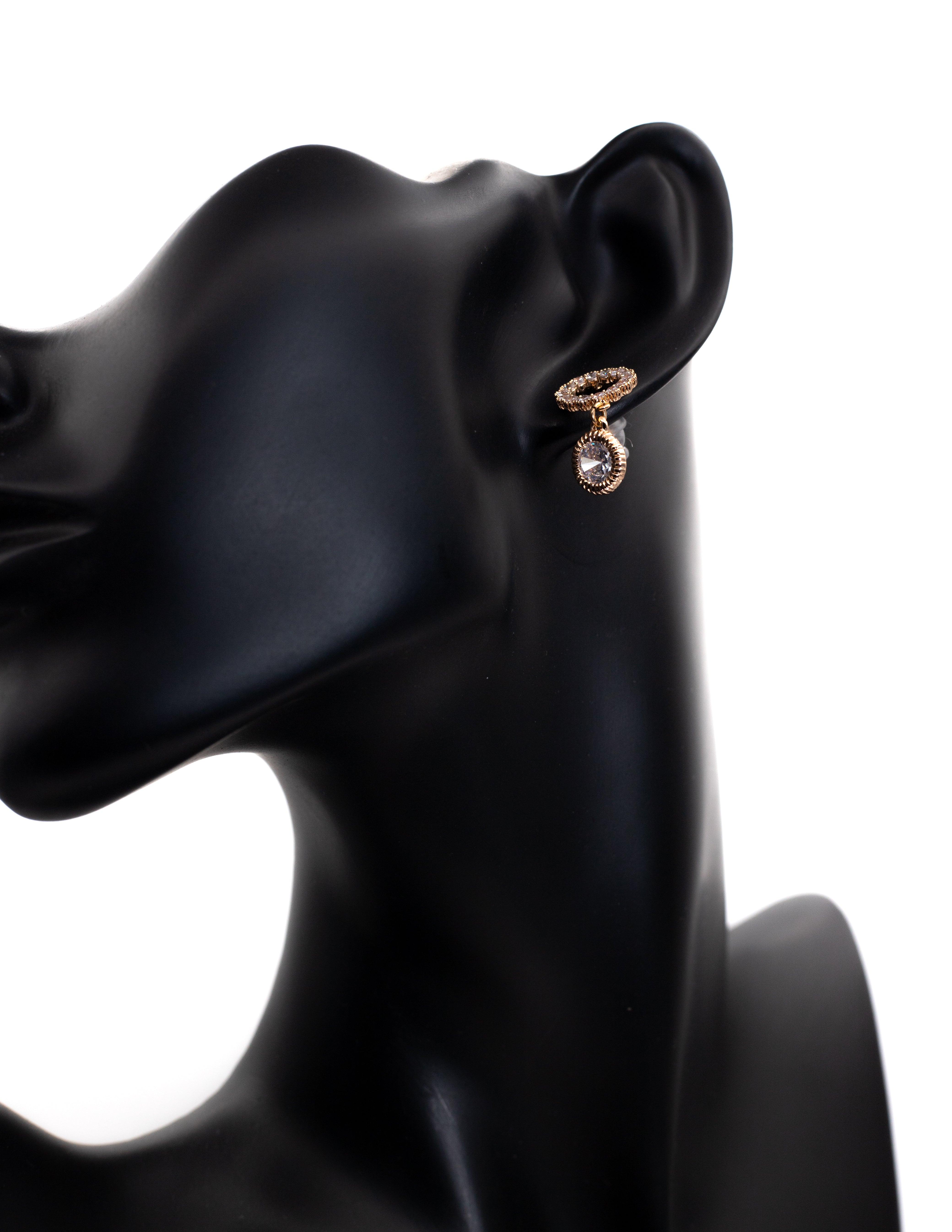 Golden Crystal Halo Drop Tops (Dainty Luxury)