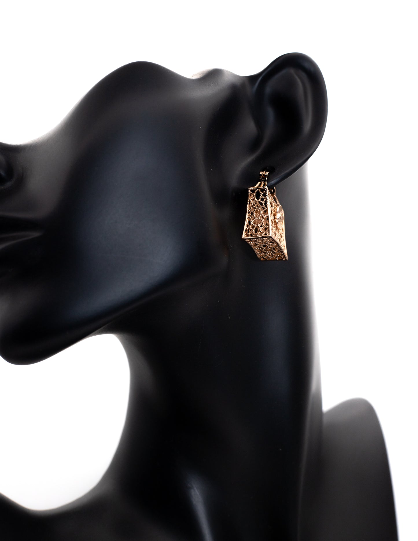 Luxury Golden Geometric Filigree Drop Tops (Architectural Charm)