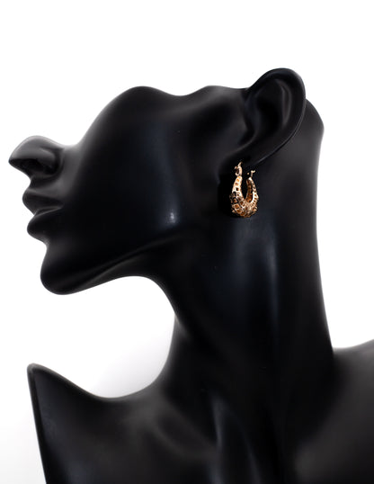 Luxury Golden Sculptural Textured Drop Tops