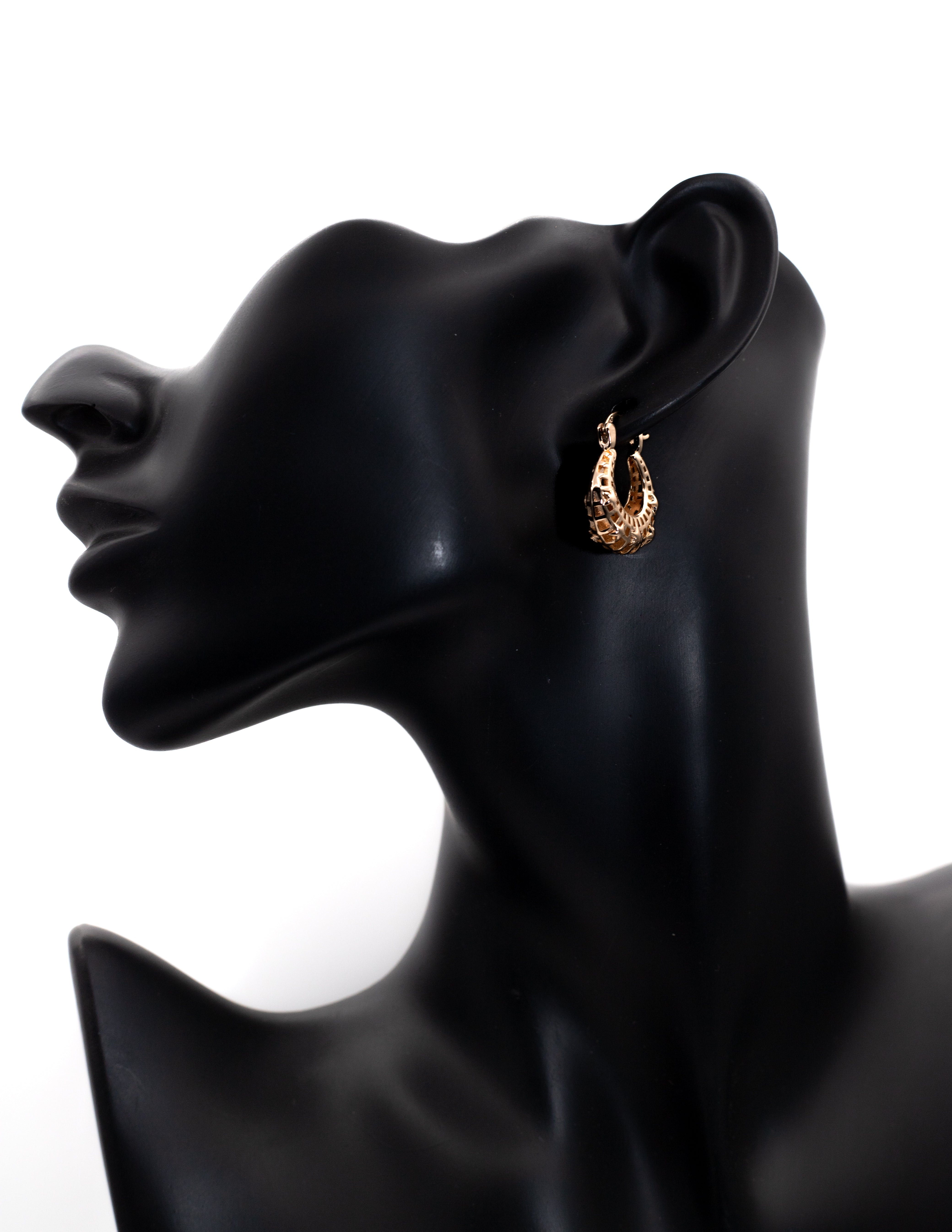 Luxury Golden Sculptural Textured Drop Tops