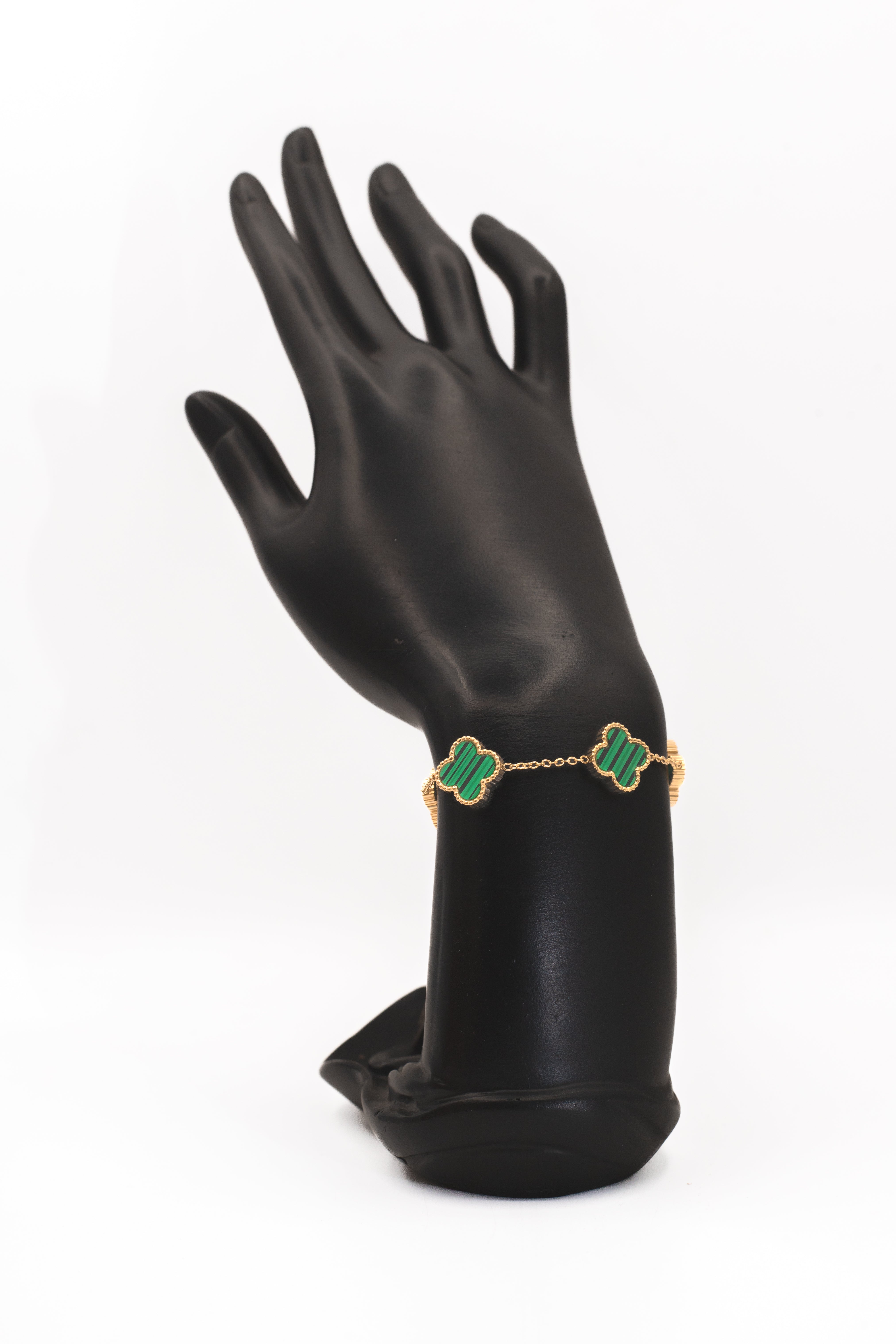 Golden Black Clover Bracelet