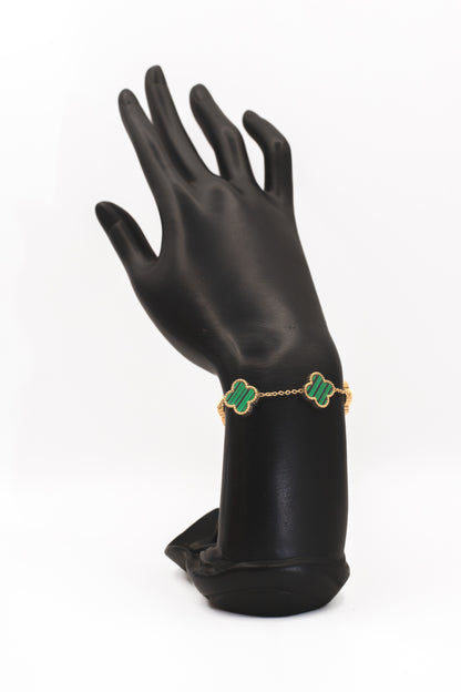 Golden Black Clover Bracelet