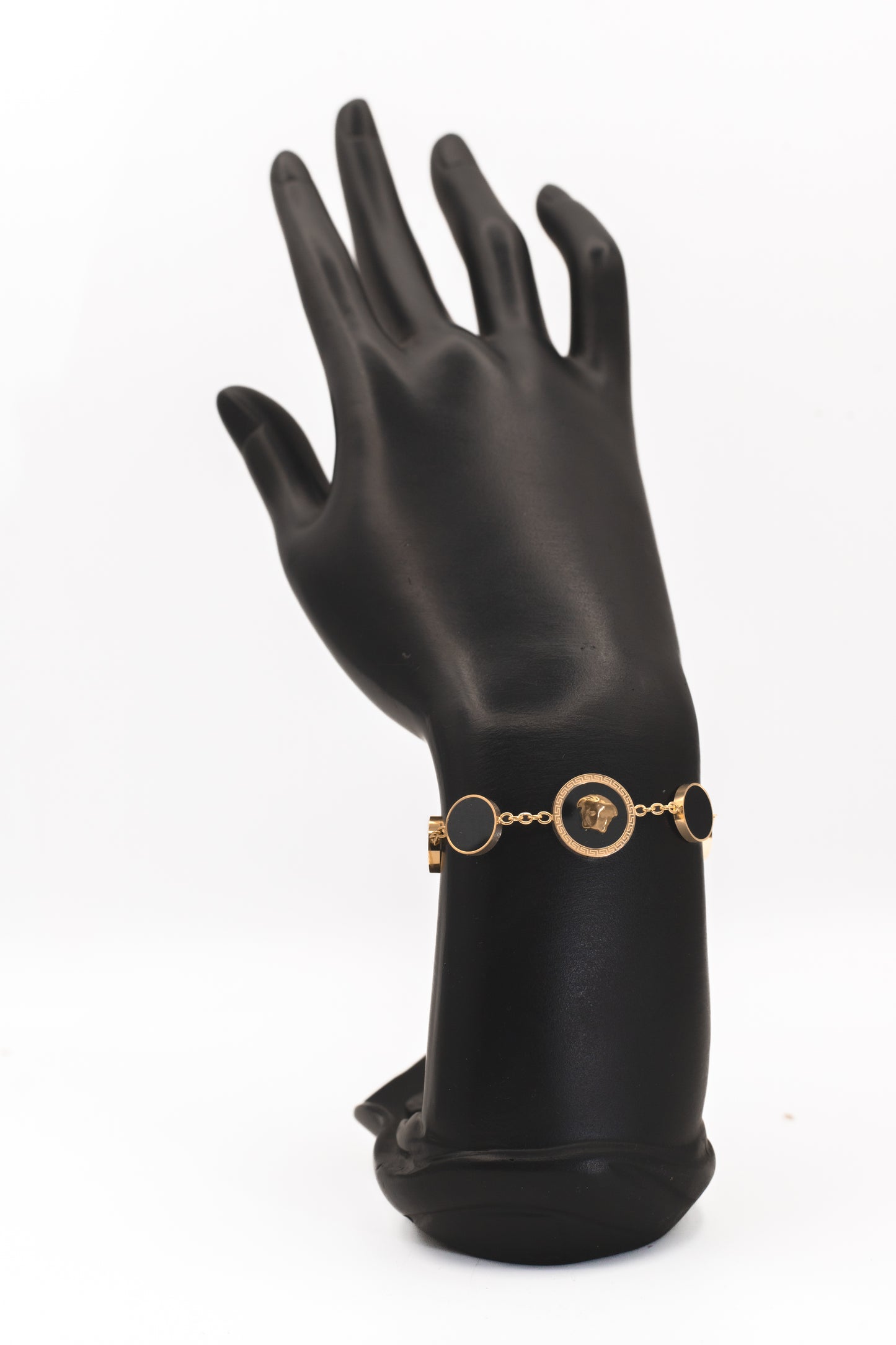 Luxury Black Medallion Bracelet