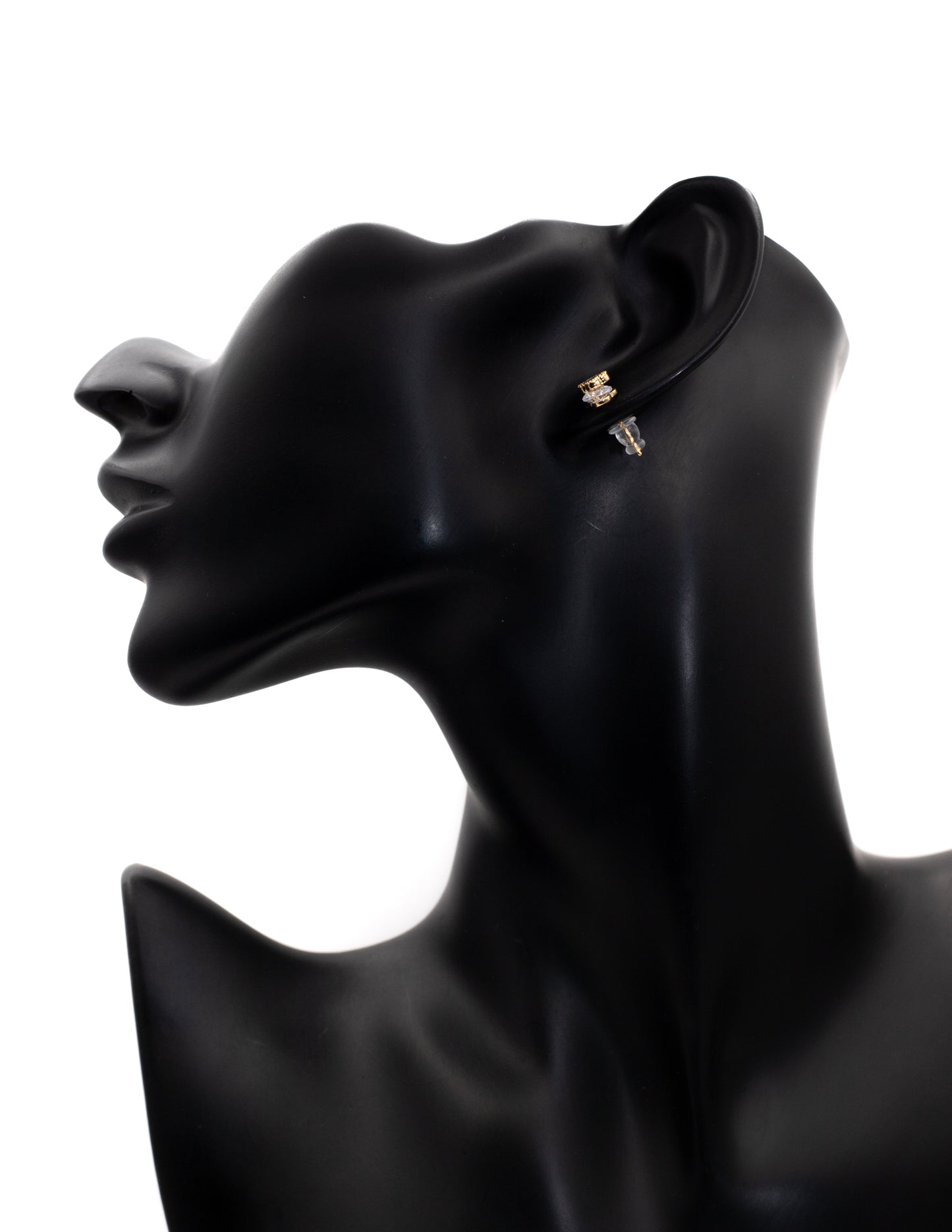 Black & White Minimalist Bar Stud Tops