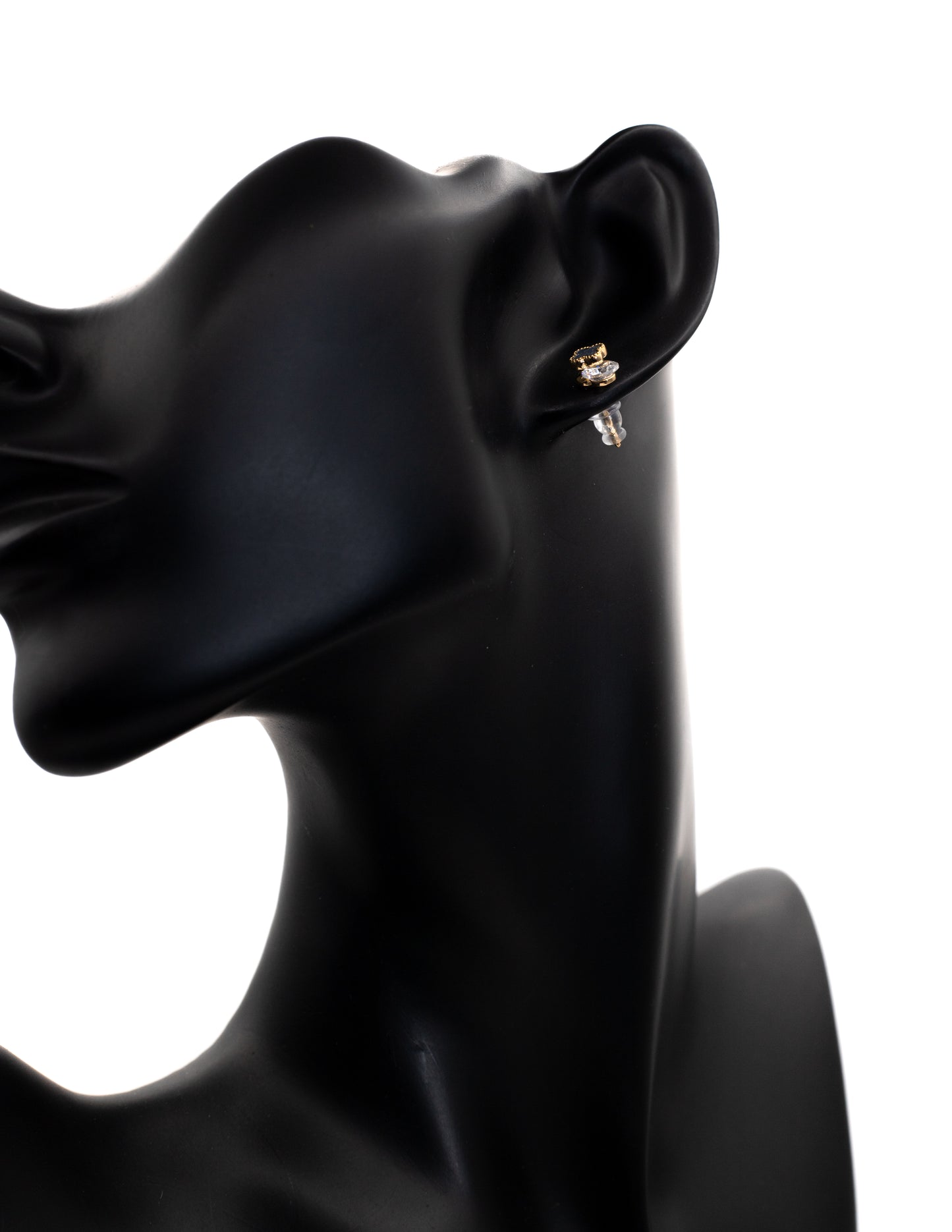 Black & White Minimalist Bar Stud Tops