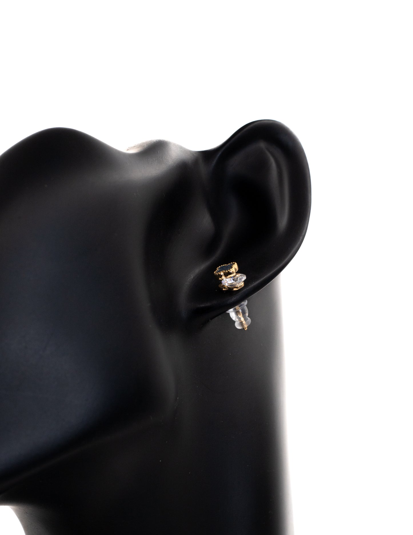 Black & White Minimalist Bar Stud Tops