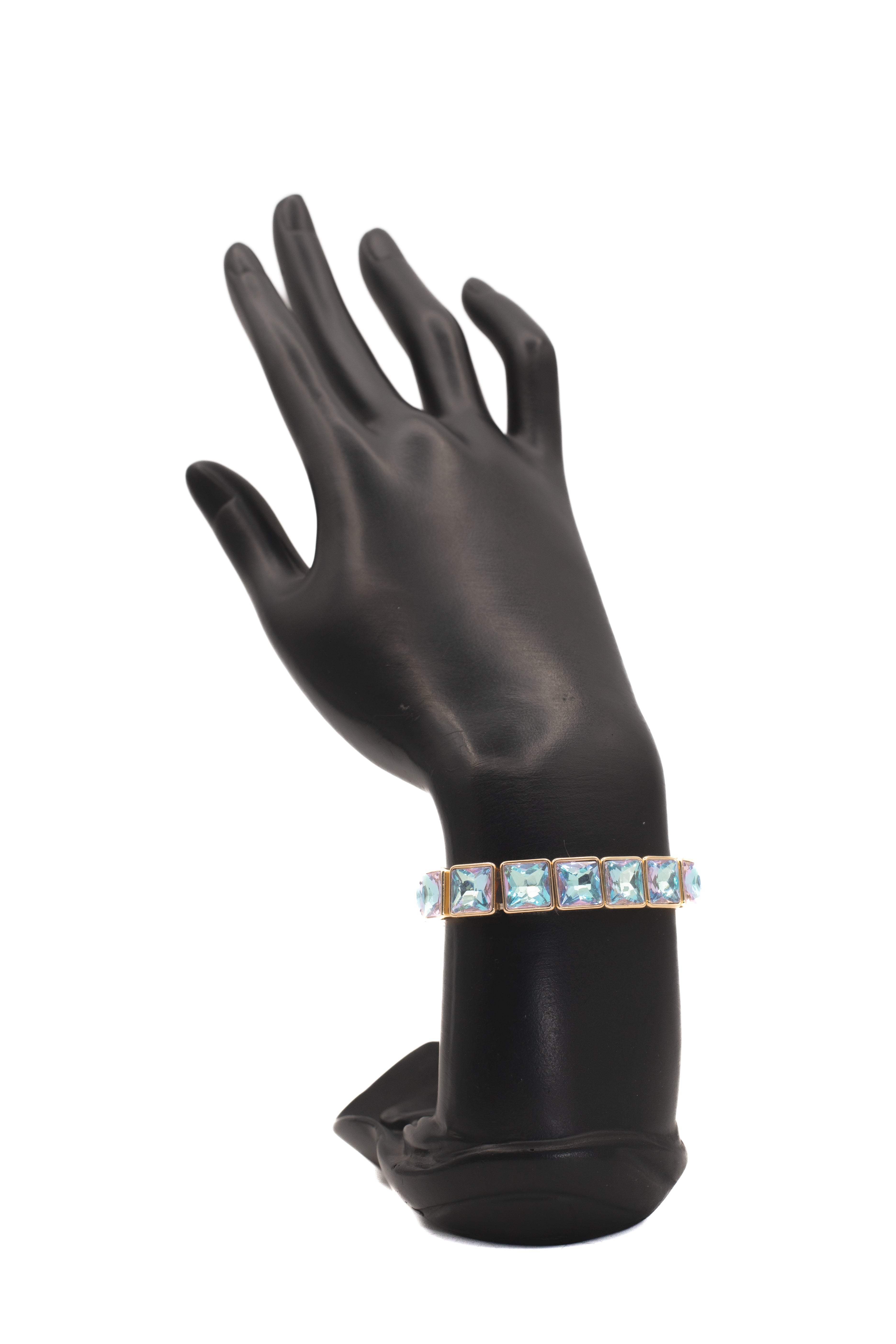 Golden Aquamarine Crystal Bracelet