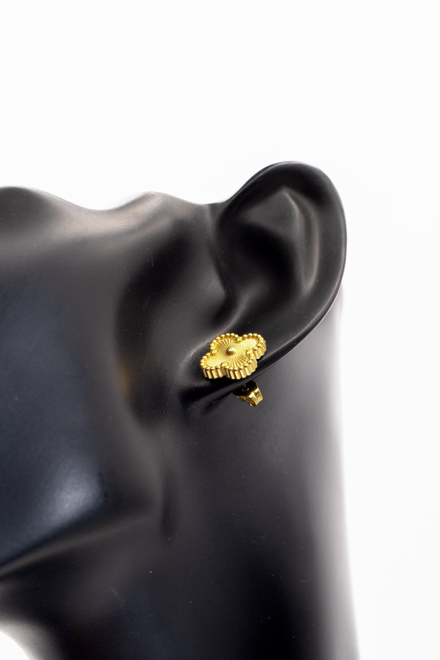 Lucky Clover Yellow Motif Jewelry Necklace, Bracelet, Ring & Earrings