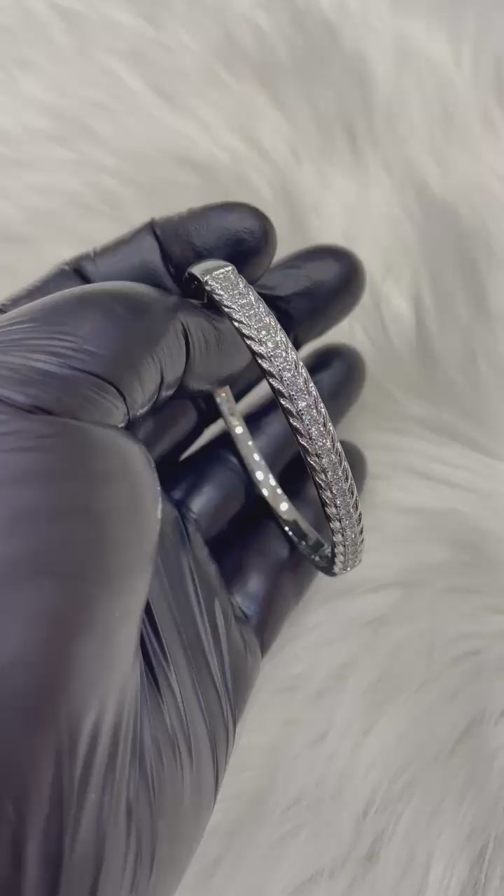 Aurora Braided Brilliance Bangle